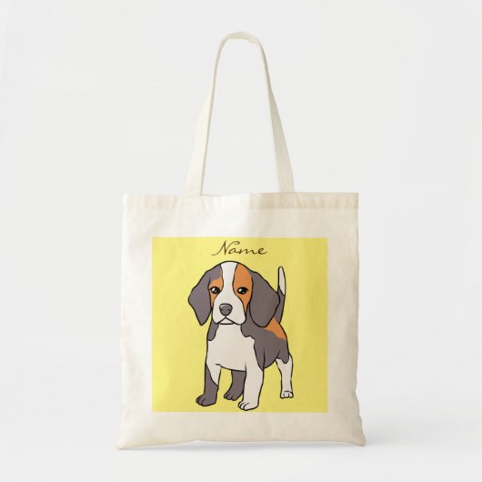 Tote Bag Cute Beagle (Devant)