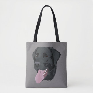 Tote Bag Cute Black Lab