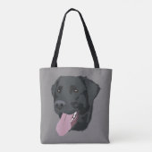 Tote Bag Cute Black Lab (Dos)
