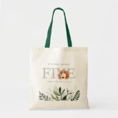 Tote Bag Cute Boho Lion Foliage Cinquième fête d'anniversai (Devant)