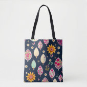 Tote Bag Cute boho moderne élégant floral rétro élégant (Devant)