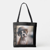 Tote Bag Cute Boxer Puppy – Stylish Dog Art (Dos)