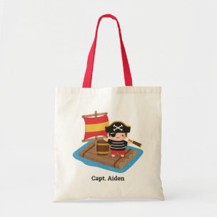 Tote Bag Cute Boy Pirate Voile Roulette Enfants Personnalis