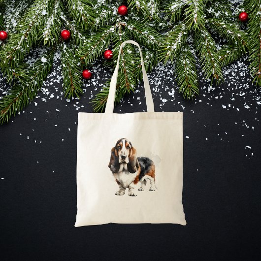 Tote Bag Cute Browns Basset Hound Fourre-tout/Animaux