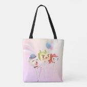 Tote Bag Cute Caractère Gâteau Pops (Dos)