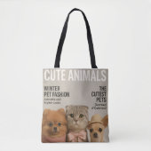Tote Bag cute cat (Devant)