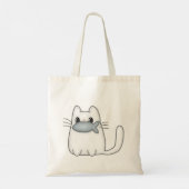 Tote Bag Cute chat avec poisson Prix (Dos)