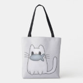 Tote Bag Cute chat avec poisson Prix (Dos)