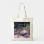 Tote Bag Cute chat et Fantôme Halloween (Dos)