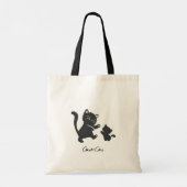 Tote Bag Cute Chats Noirs Danser Drôle (Dos)