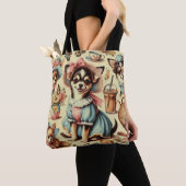 Tote Bag Cute Chihuahua Peinture Chiot (De près)