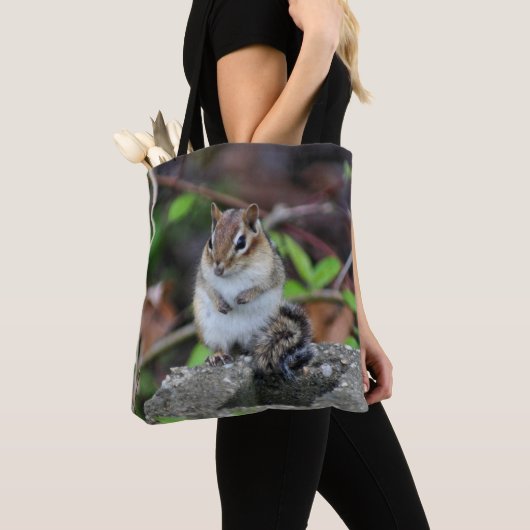 Tote Bag Cute Chipmunk animal sauvage (De près)