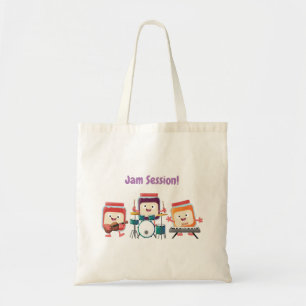 Tote Bag Cute confiture session dessin animé musicien humou