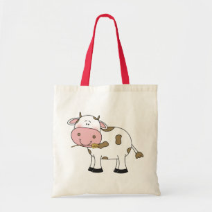 Tote Bag Cute Cow Design adorable d'art animal de ferme pou