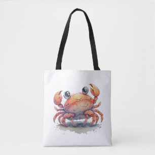 Tote Bag Cute crabe Épaule Fourre-tout