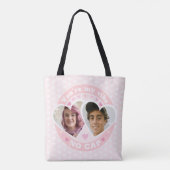 Tote Bag Cute Custom Valentines Photo (Dos)