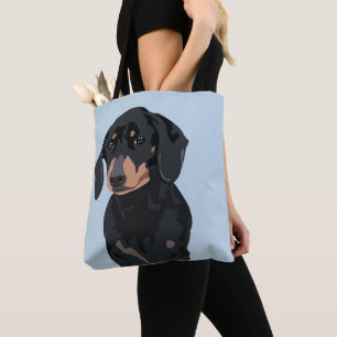 Tote Bag Cute Dachshund   Pet Saucisson chien