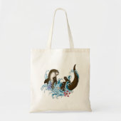 Tote Bag Cute d'eau de la rivière Otter (Devant)