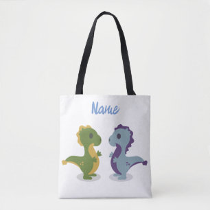 Tote Bag Cute Dinosaur Paire Thunder_Cove
