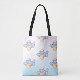 Tote Bag Cute dinosaure avion Parti étudiant anniversaire d