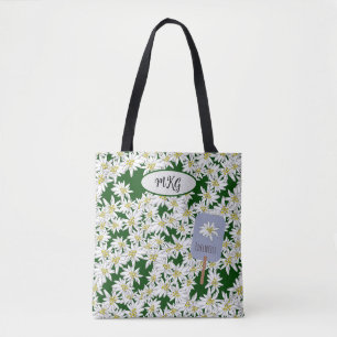 Tote Bag Cute Edelweiss Son de la musique Alpes Botanique