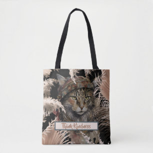 Tote Bag Cute Elegant Boho Think Kindness Chat