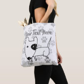 Tote Bag Cute English Bull Terrier (De près)