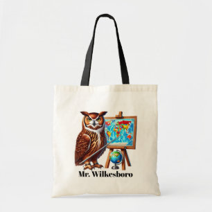 Tote Bag Cute Enseignant doit ajouter nom personnalisable