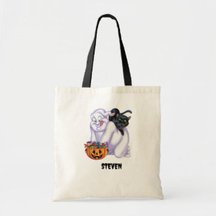 Tote Bag Cute fantôme et Halloween de chat