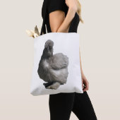 Tote Bag Cute Fluffy Rare race Bleu Silkie Poulet (De près)