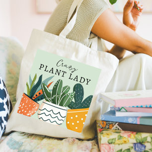 Tote Bag Cute fou Plante Lady Plante Lover