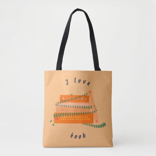 Tote Bag Cute Fourre-tout | Un livre (Devant)