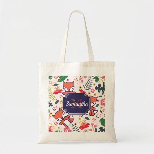 Tote Bag Cute Fox (Devant)