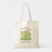Tote Bag Cute Frogs Couple Frogever Love Pun (Dos)