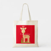 Tote Bag Cute Giraffe Munching Thunder_Cove (Dos)