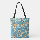 Tote Bag Cute Giraffes Motif Personnalisé (Dos)
