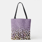 Tote Bag Cute girly tendance violet faux parties scintillan (Dos)