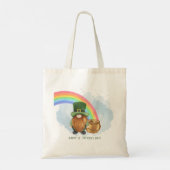 Tote Bag Cute Gnome Pot of Gold Custom St Patrick's Day (Dos)