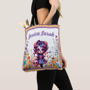 Tote Bag Cute Gothique Jardin Sugar Crâne