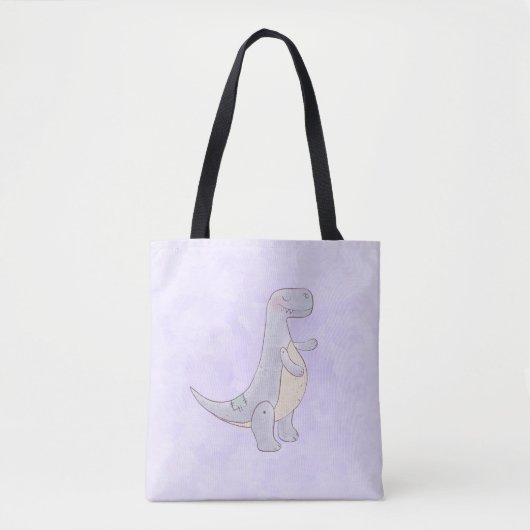 Tote Bag Cute Gray Tyrannosaure Rex Dinosaur Toy (Devant)