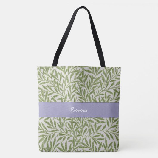 Tote Bag Cute Green Willow Feuille Botanique (Devant)