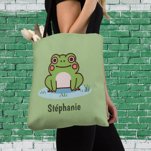 Tote Bag Cute grenouille verte