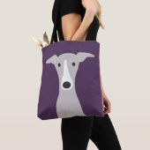 Tote Bag Cute Greyhound, Greyhound italien ou Chien Whippet (De près)