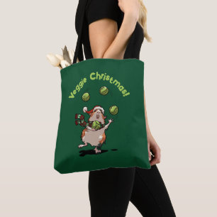 Tote Bag Cute Guinea Pig Veggie Noël ! Contrebandeur Sprout