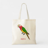 Tote Bag Cute happy parrot (Dos)