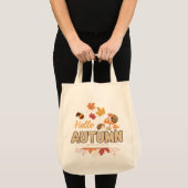 Tote Bag – Cute Hedgehogs, Mushrooms  (Voorkant (product))