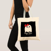 Tote Bag Cute Hey Boo Halloween (Devant (produit))