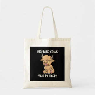 Tote Bag Cute Highland Vache Spirit Animal Vache Cadeau Mes