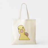 Tote Bag Cute Innocent face canard (Dos)