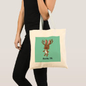 Tote Bag Cute Jackalope - Austin, Texas (Devant (produit))